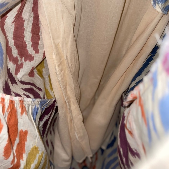 T Tahari Abstract Print Tiered Maxi/Midi Prairie Peasant modest Dress - Picture 7 of 16